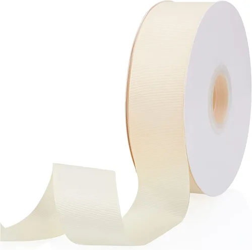 Vista 85 de Cinta de grogrén de doble cara de color liso azul bebé de 1-1/2 pulgadas x 50 yardas para envolver regalos, bodas, fiestas, manualidades, lazos
