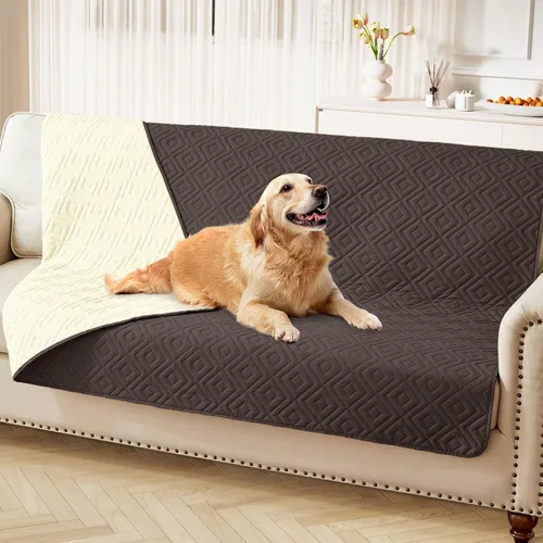 Vista 98 de hyha Manta impermeable para perros, funda suave para cama de perro, mantas para mascotas, funda impermeable para sofá y sillón para perros lavable