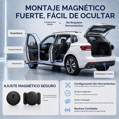 Vista 5 de Rastreador GPS para vehículos, seguimiento en tiempo real, sin Negro
