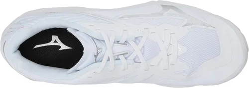 Vista 5 de Mizuno Wave Lightning Z6 - Zapatos de voleibol para mujer, Blanco