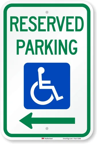 Vista 9 de smartsign Parking Sign, Leyenda "Parking reservado", azul/verde sobre blanco, 1