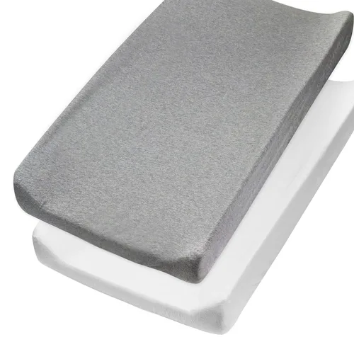 Vista 19 de HonestBaby Funda para cambiador de algodón orgánico, Puntos y Guiones, Talla única