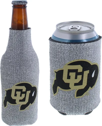 Vista 8 de College Team Color Logo Can & Bottle Holder Insulator Beverage Cooler Set