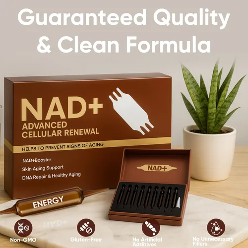 Vista 6 de NAD+Renovación Celular Avanzada, 1200 mg NAD+Suplementos Líquidos para Apoyo al Envejecimiento de la Piel y Energía y Focus-10 Viales (1)