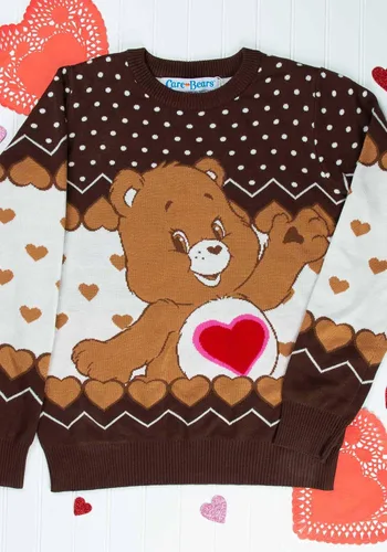 Vista 6 de Fun Costumes Tenderheart Bear Adult Care Bears Ugly Christmas Sweater