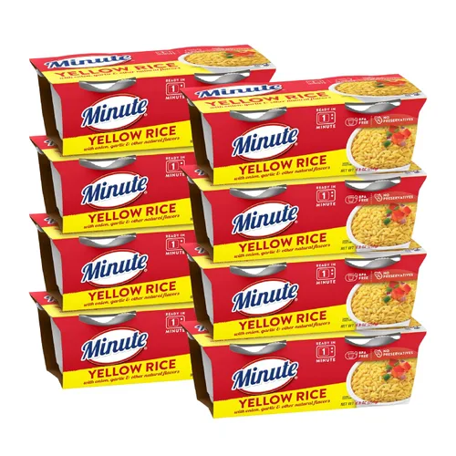 Vista 9 de Minute Arroz basmati listo para servir, tazas de arroz para microondas, tazas de 8.8 onzas (paquete de 8) Tazas de arroz para microondas de 8.8