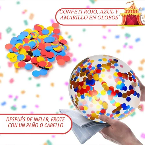 Vista 5 de 24 globos de fiesta de carnaval, temática de festival de 12 pulgadas, rojo, azul, amarillo, multicolor, decoraciones de fiesta de cumpleaños