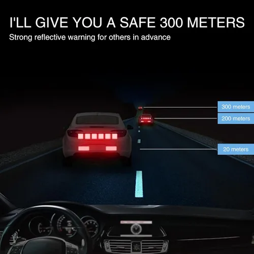 Vista 5 de UGSHY 10 piezas de reflectores de automóvil con adhesivo, calcomanías redondas de 1.9 pulgadas, impermeables, resistentes a la intemperie
