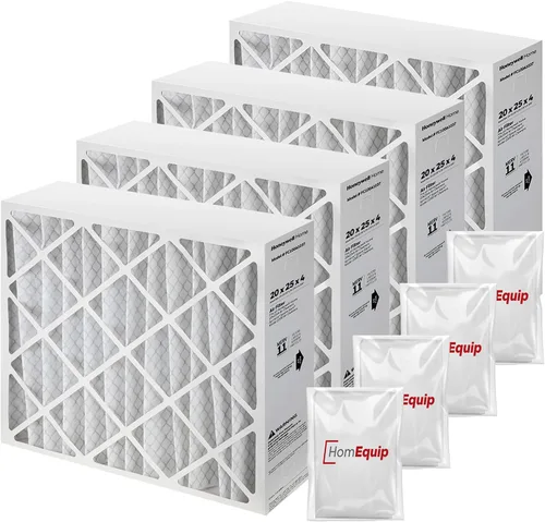 Vista 10 de Filtros de horno de 20 x 25 x 4, repuesto de filtro FC100A1037, medios de filtro Merv 11 con bolsa de eliminación Homequip (paquete de 2)