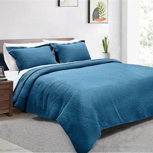 Vista 12 de Threadmill Juego de edredón individual – Ropa de cama de algodón y bambú suave y ligera juego de edredón de verano de 2 piezas – Colcha de diseño