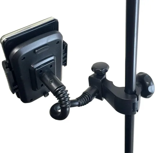 Vista 7 de Accessory Basics Soporte de micrófono de música para teléfono inteligente con múltiples ángulos giratorios de 360° para iPhone 15 16 17 Pro Max Plus