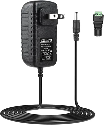 Vista 10 de LightingWill Fuente de alimentación de 12V, adaptador de alimentación de 12W, fuente de alimentación de 110V CA a 12V 1A CC, transformador