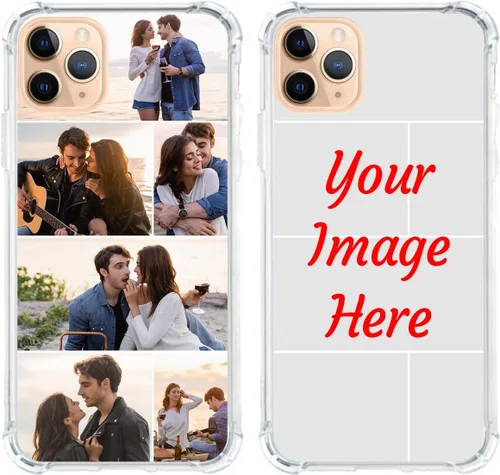 Vista 8 de Funda de teléfono con foto personalizada para iPhone 11 Pro Max, cubierta transparente suave de silicona personalizada con imagen/texto, regalo