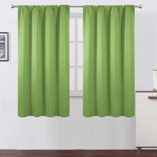 Vista 78 de LEMOMO Cortinas opacas de 42 x 54 pulgadas, juego de 2 paneles de cortinas con aislamiento térmico para oscurecer la habitación