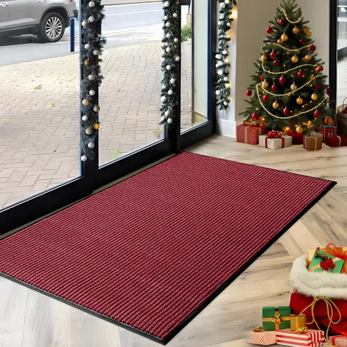 Vista 35 de LuxUrux Tapete de goma duradero para puerta, resistente, interior/exterior, fácil de limpiar, impermeable, patio, garaje, tapete comercial
