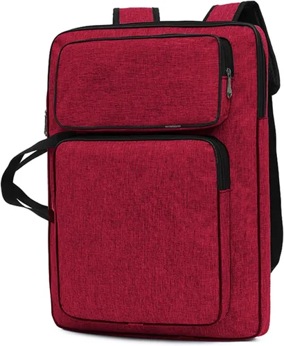 Vista 9 de PENINSULA LOVE Portafolio de arte 8K Bolsa de transporte impermeable para artistas, bolsa de mano portátil para artistas, bolsa de almacenamiento