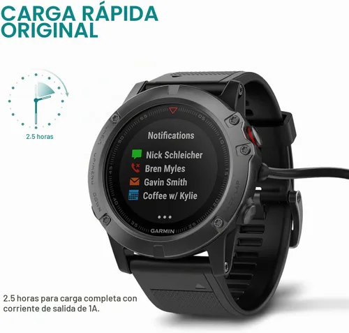 Vista 6 de TUSITA Cable de carga/datos de enchufe USB-C compatible con Garmin Watch, 1M, paquete de 2
