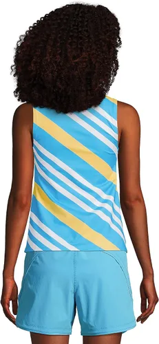 Vista 2 de Lands' End Women's Modest High Neck Tankini Top Swimsuit