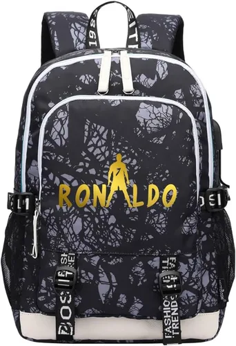 Vista 34 de Soccer Player 7 Mochila deportiva multifunción para viajes, portátil, para fanáticos del fútbol, para hombres y mujeres, negro - 2, Tamaño único