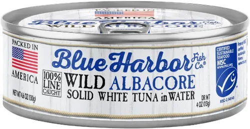 Vista 7 de Blue Harbor Fish Co. - Atún albacora salvaje en agua sin sal añadida, 4.6 onzas