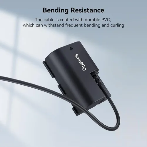 Vista 5 de Kit de adaptador de fuente de alimentación con batería ficticia SmallRig LP-E6NH para cámaras Canon R6 Mark III/II, R5, R5 C, R6, R7, R, 5D Mark