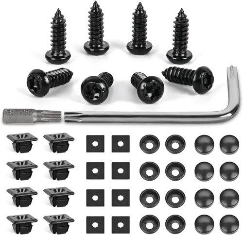 Vista 15 de GOOACC 100 piezas de 10 tamaños de clip de moldura de resorte de metal clip universal de sujeción de cuerpo de automóvil compatible con GTI, Jetta