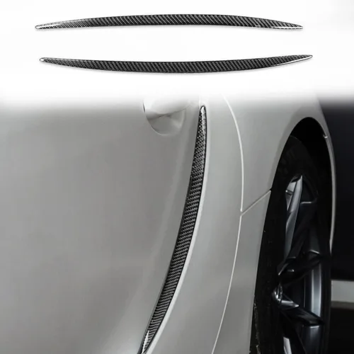Vista 2 de Para Toyota Supra A90 2019-2022 Cubierta de ventilación de aire de fibra de carbono real 2 unids Accesorios de coche