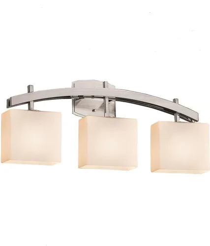 Vista 2 de FSN-8593-55-MROR-DBRZ-LED3-2100 Barra de baño con luz LED con pantalla rectangular de 3 unidades, bronce oscuro