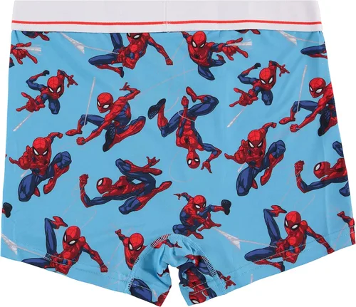 Vista 6 de Marvel Calzoncillos tipo bóxer para hombre, diseño de Spiderman para hombre, paquete de 2 calzoncillos tipo bóxer