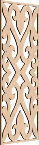 Vista 111 de Keene Paneles de pared decorativos de madera con calado, 9 3/8 pulgadas de ancho x 24 3/8 pulgadas de alto x 1/4 de alto, abedul Birch