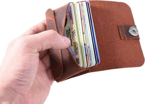 Vista 5 de TXEsign Top Grain - Funda de piel auténtica con cierre magnético