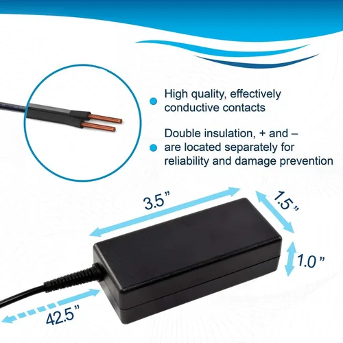 Vista 6 de HQRP Adaptador de CA compatible con Casio CTK-2200 / CTK2200 / CTK-2080 / CTK2080 / CTK-2300 / CTK2300 Cable de alimentación de teclados más