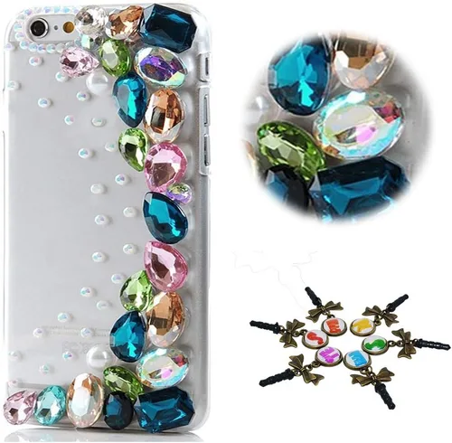 Vista 6 de Bling Case Compatible Huawei Mate SE/Honor 7 - Elegante - 3D Handmade Design Bling Cover Case for Huawei Mate SE/Honor 7X rosado