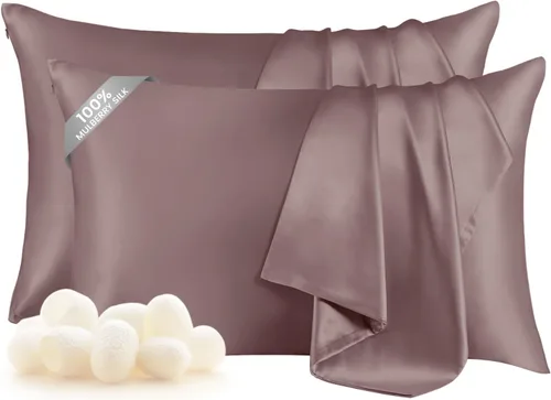 Vista 47 de THXSILK Funda de almohada 100% seda de morera para la salud del cabello y la piel, funda de almohada suave y lisa con cremallera oculta, ambos lados