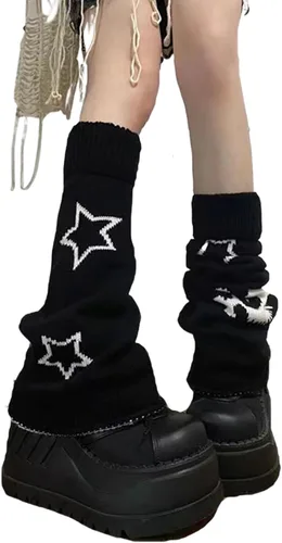 Vista 46 de Sexybody Calentadores de piernas para mujer, Y2K Kawaii con estampado de araña, gótico, Harajuku, Lolita, elegantes y bonitos, calcetines japoneses