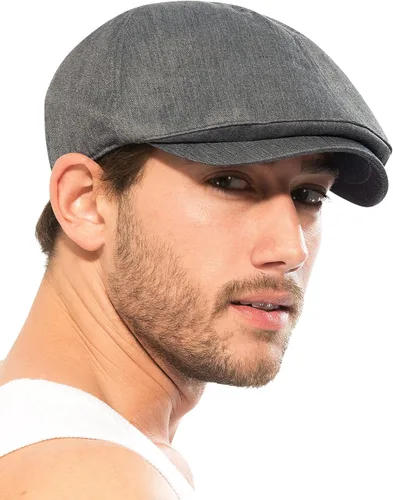 Vista 7 de ililily Gorra plana de algodón Gatsby Ivy Irish Hunting Newsboy elástico
