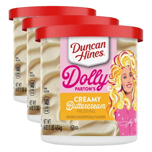 Vista 19 de Duncan Hines Dolly Parton's Favorite Creamy Buttercream - Glaseado para tartas, 16 onzas