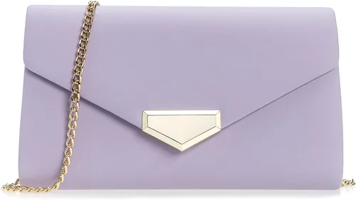 Vista 16 de CHARMING TAILOR Bolso de embrague de PU para mujer, bolso de mano elegante para ocasiones especiales