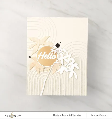 Vista 3 de Altenew Troquel con patrón de hojas sin residuos, hermosos troqueles florales para manualidades de papel, tarjetas y álbumes de recortes, troqueles