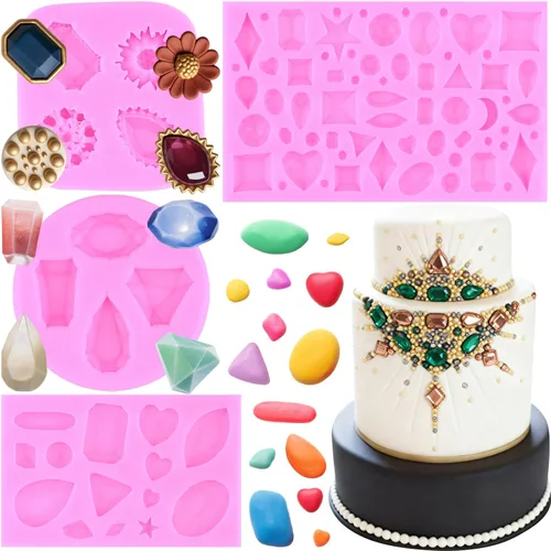Vista 10 de ZiXiang Broche de diamantes de perlas de silicona para decoración de pasteles, decoración de pasteles, pasta de azúcar, pasta de semen, chocolate