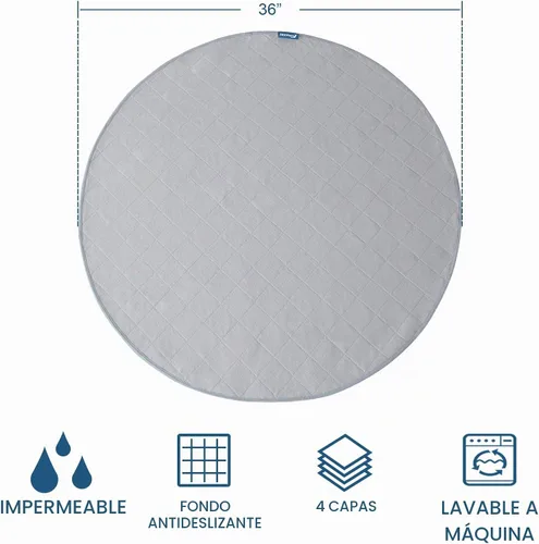Vista 5 de Almohadillas lavables y reutilizables para orina para perros, paquete de 2 Gris
