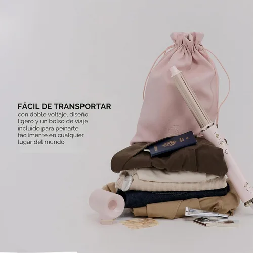 Vista 12 de Aire 360 - Kit de soplado de cerámica de doble voltaje con accesorios para rizar, cepillo ovalado y concentrador de secado Golpes rápidos