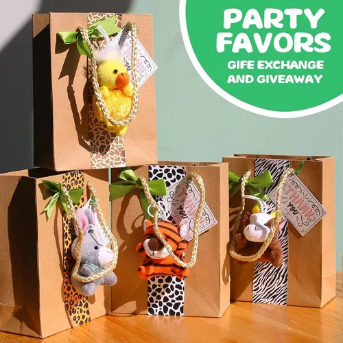 Vista 6 de Uzoxlsn Paquete de 38 mini animales de peluche para fiestas para niños, juguete de peluche pequeño a granel para máquina de garras, premios
