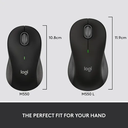 Vista 3 de Logitech Signature M550 L Ratón Inalámbrico De Tamaño Completo De Tamaño Negro