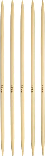 Vista 16 de Harfington - 5 piezas de agujas de tejer de bambú de doble punta, tamaño US 1 (2.25 mm), carbonizadas, 7.9 pulgadas (20 cm) rectas para tejer a