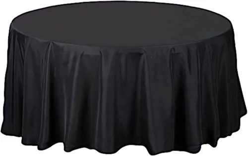 Vista 7 de BalsaCircle – Mantel redondo para bodas, de poliéster, 108 pulgadas, Manzana Verde (Apple Green)
