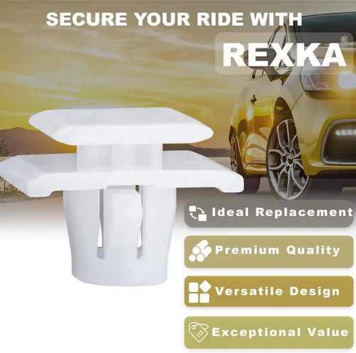 Vista 4 de Rexka 10 unids inferior exterior puerta burlete clip para Honda 75315-S9A-004 10pcs