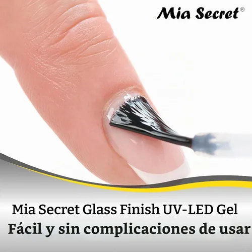 Vista 2 de Mia Secret Gel UV LED con acabado de vidrio 0.5 onzas líquidas - 0.5 fl oz
