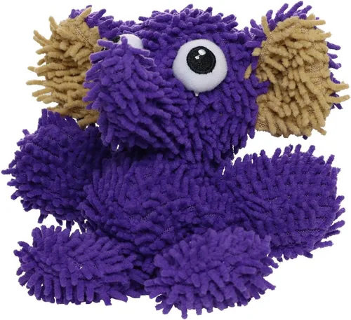 Vista 11 de MIGHTY® Paquete de 2 juguetes pequeños de microfibra para perros Panda Juguete de peluche ultra duradero con múltiples capas y costuras
