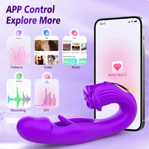 Vista 5 de Consoladores vibradores de conejo, juguetes sexuales para mujeres IMOTANI G Spot Vibrador masajeador de dedos con 9 vibraciones y aleteo